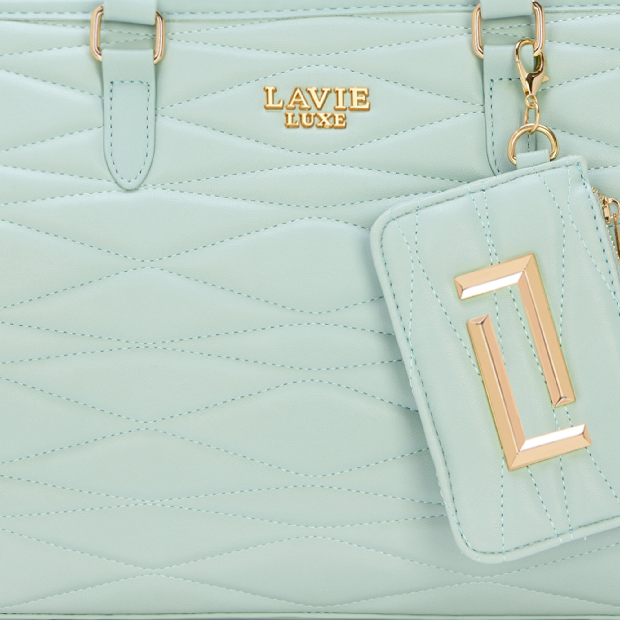 Lucie Quilted Medium Box Jelly Mint