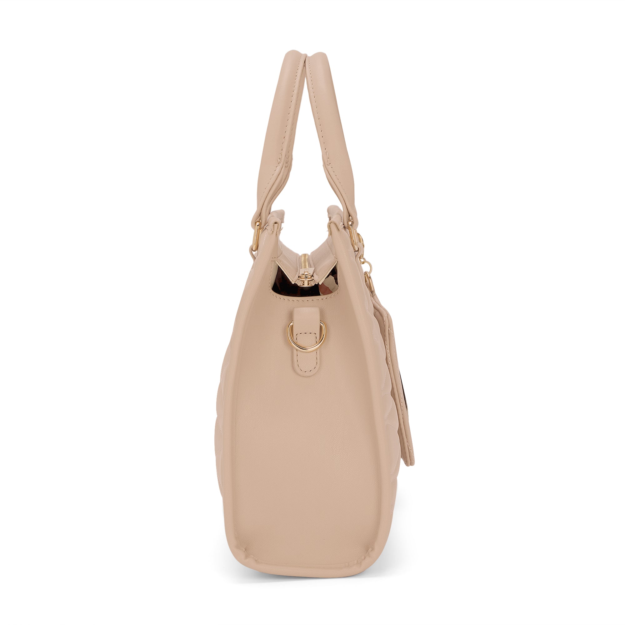 Lucie Quilted Medium Box Mocha