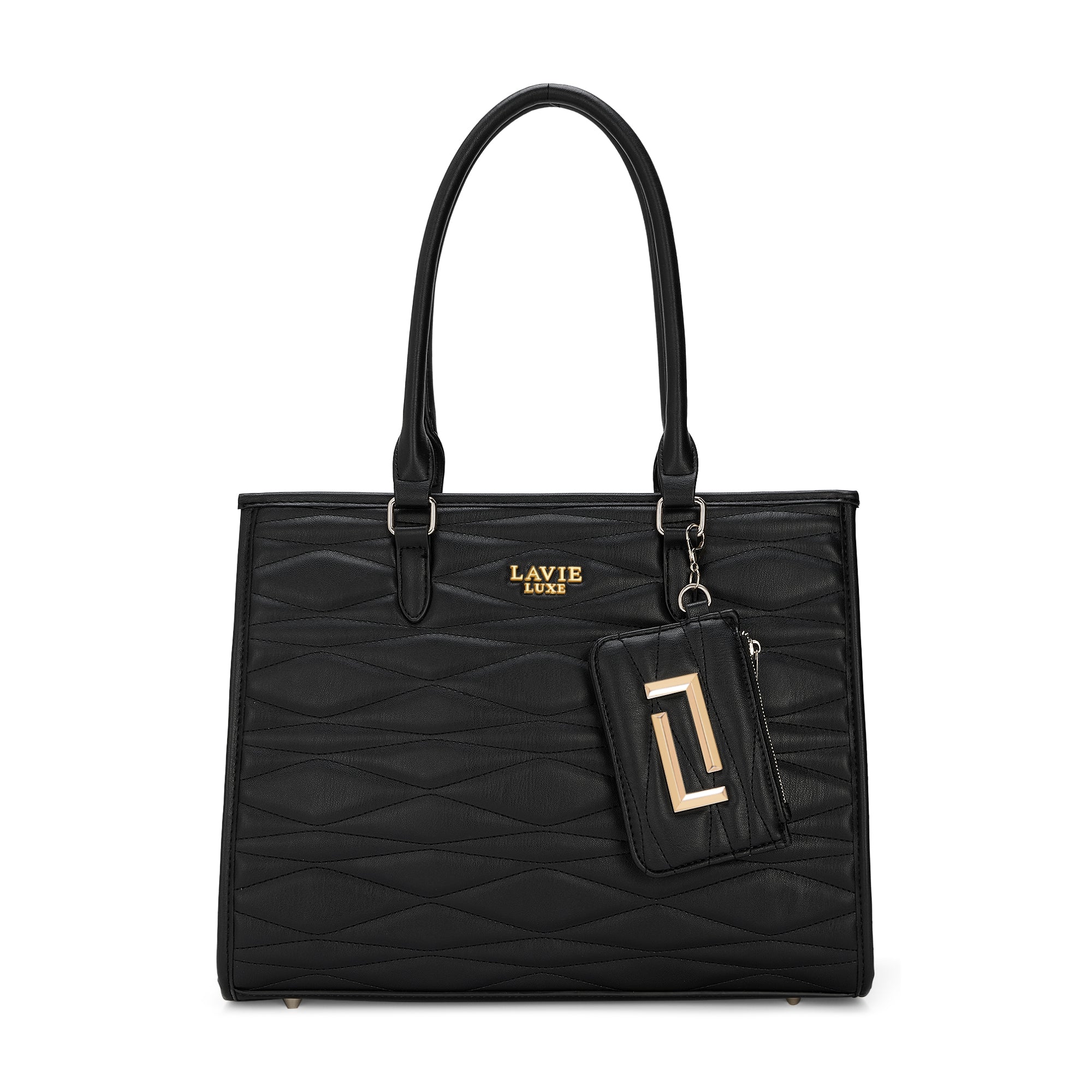 Lucie Quilted Large Box Black