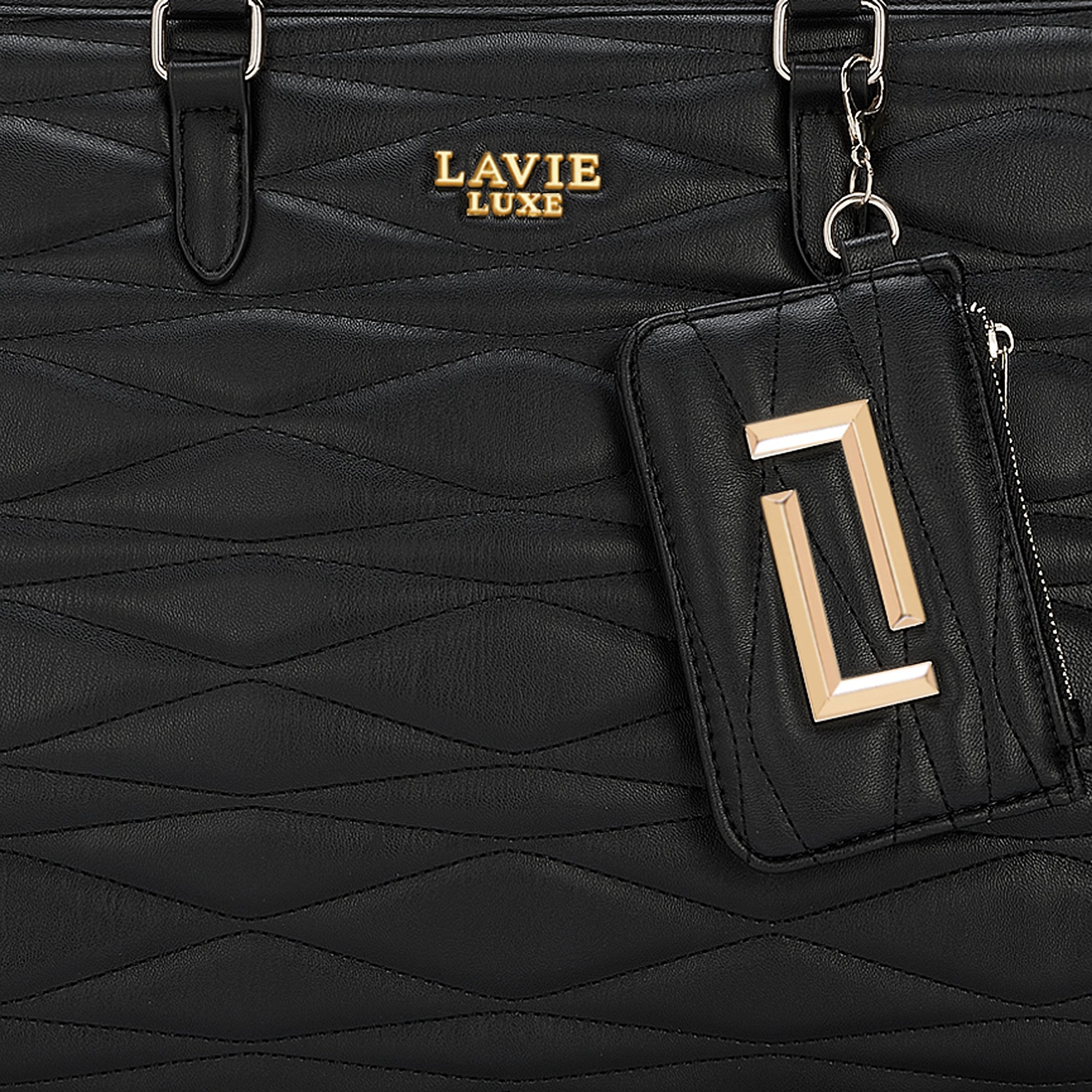 Lucie Quilted Large Box Black