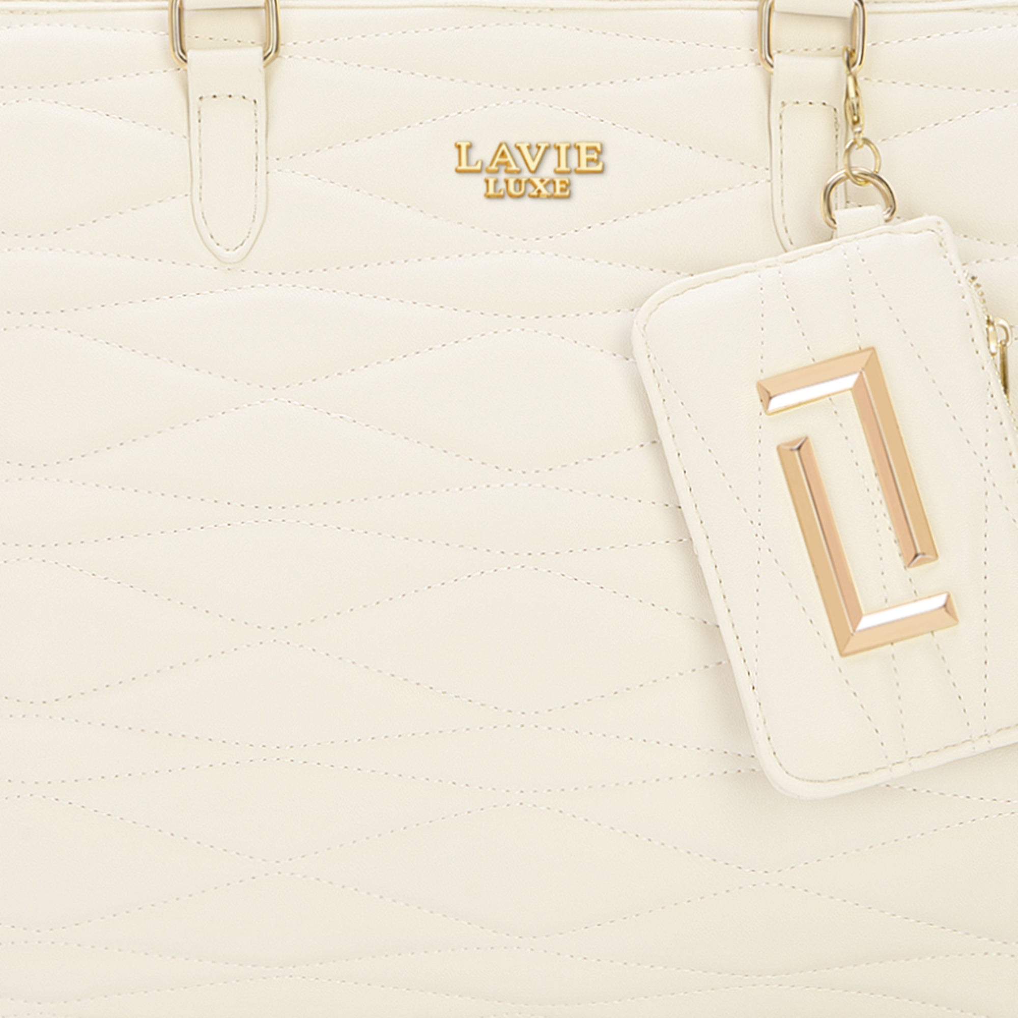 Lucie Quilted Large Box Off White
