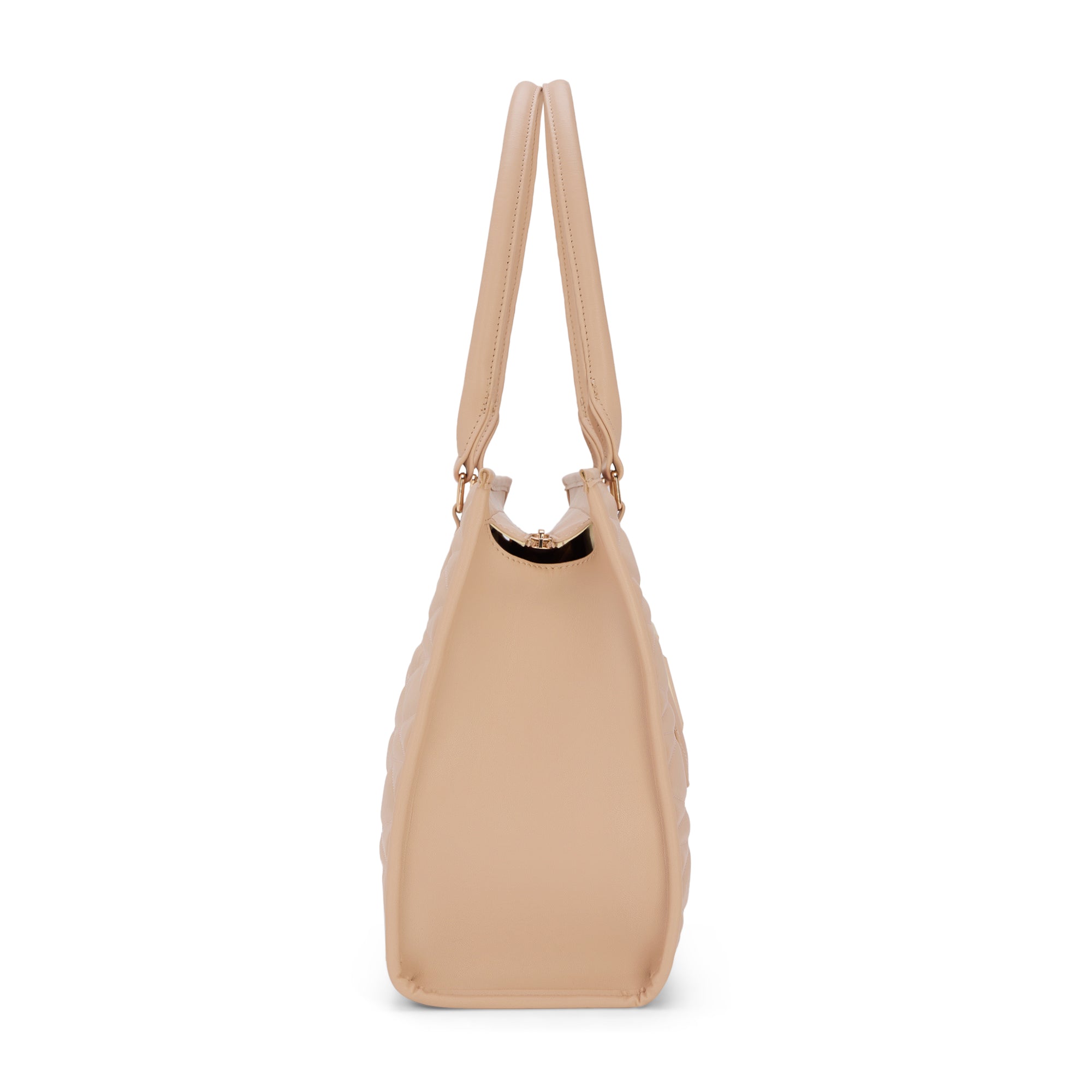 Lucie Quilted Large Box Mocha