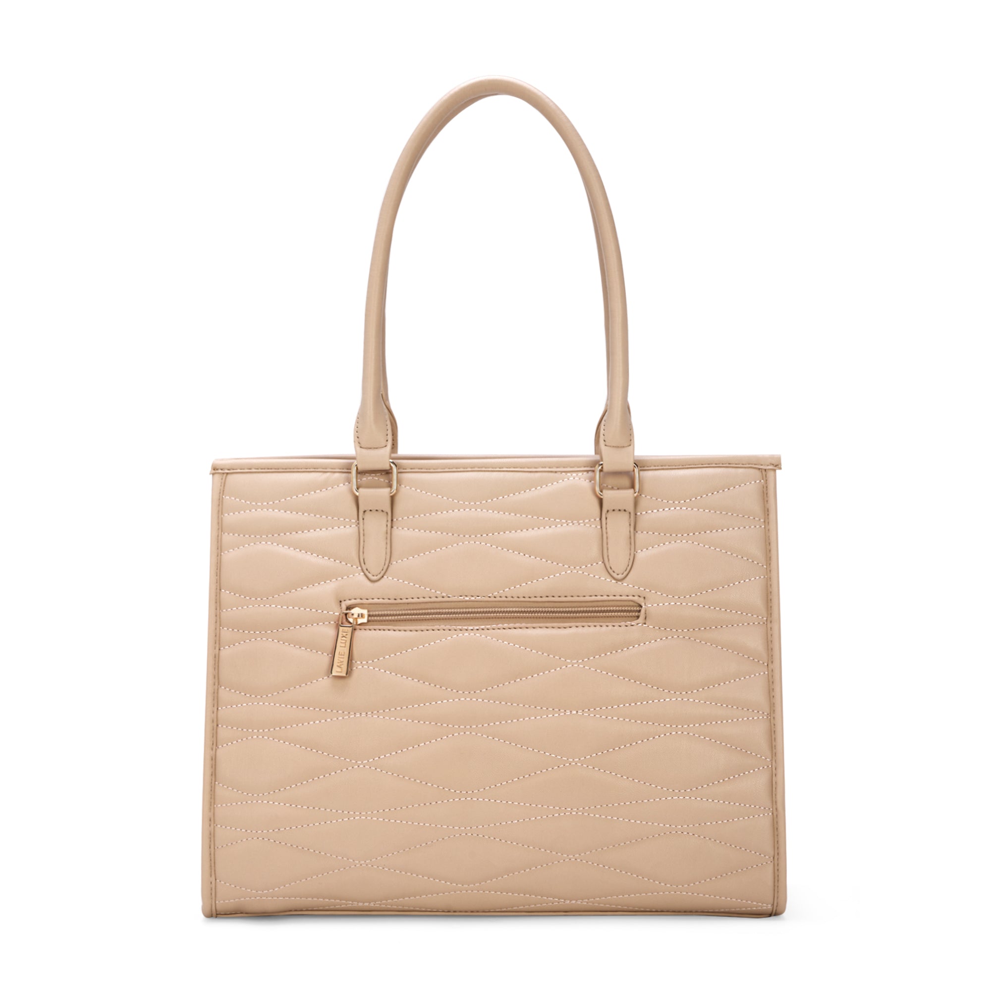 Lucie Quilted Large Box Mocha