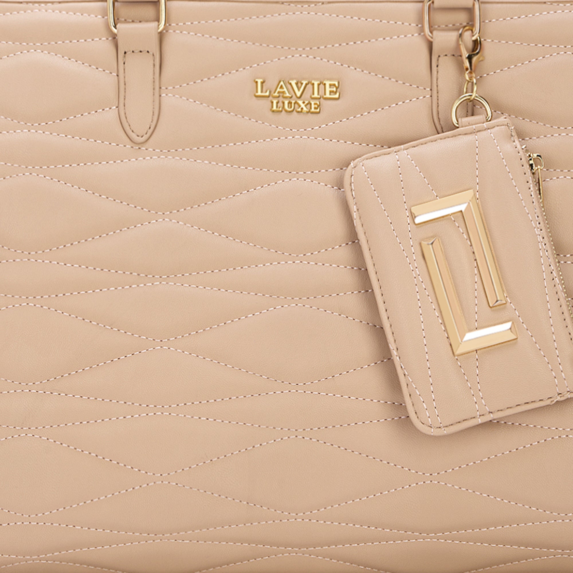 Lucie Quilted Large Box Mocha
