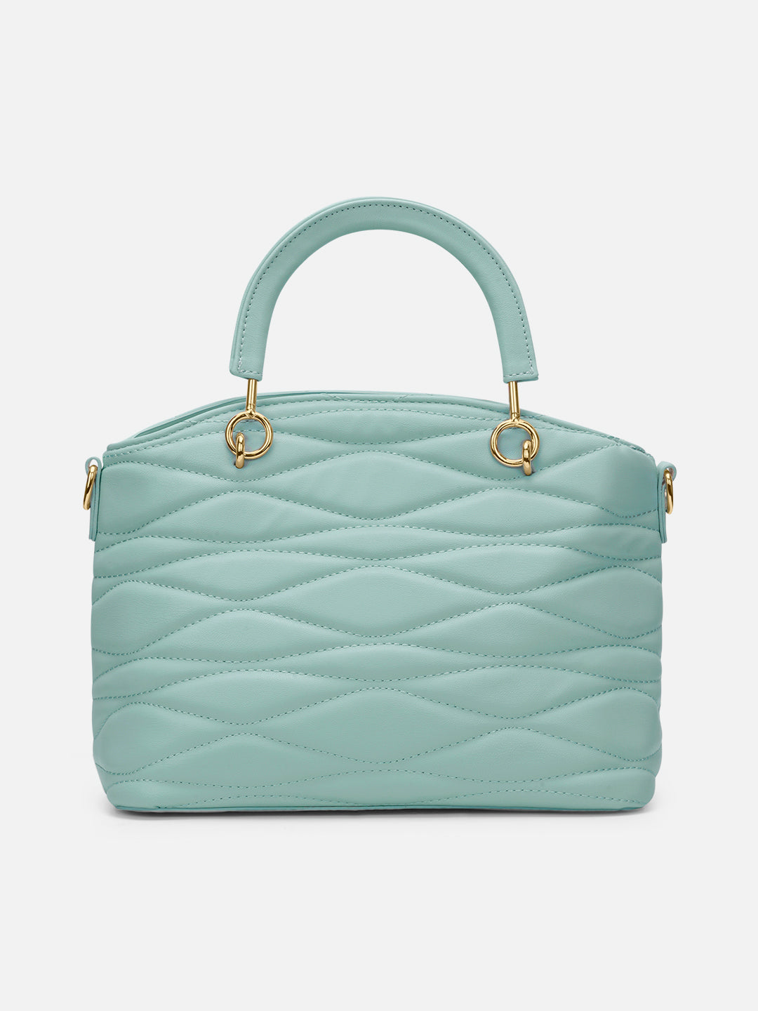 Lucie Quilted Small Satchel Bag Jelly Mint