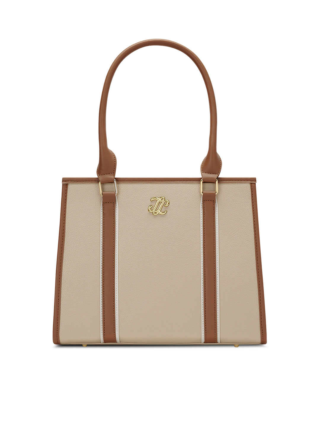 Winslet Medium Box Satchel Bag Ladies Handbag Beige
