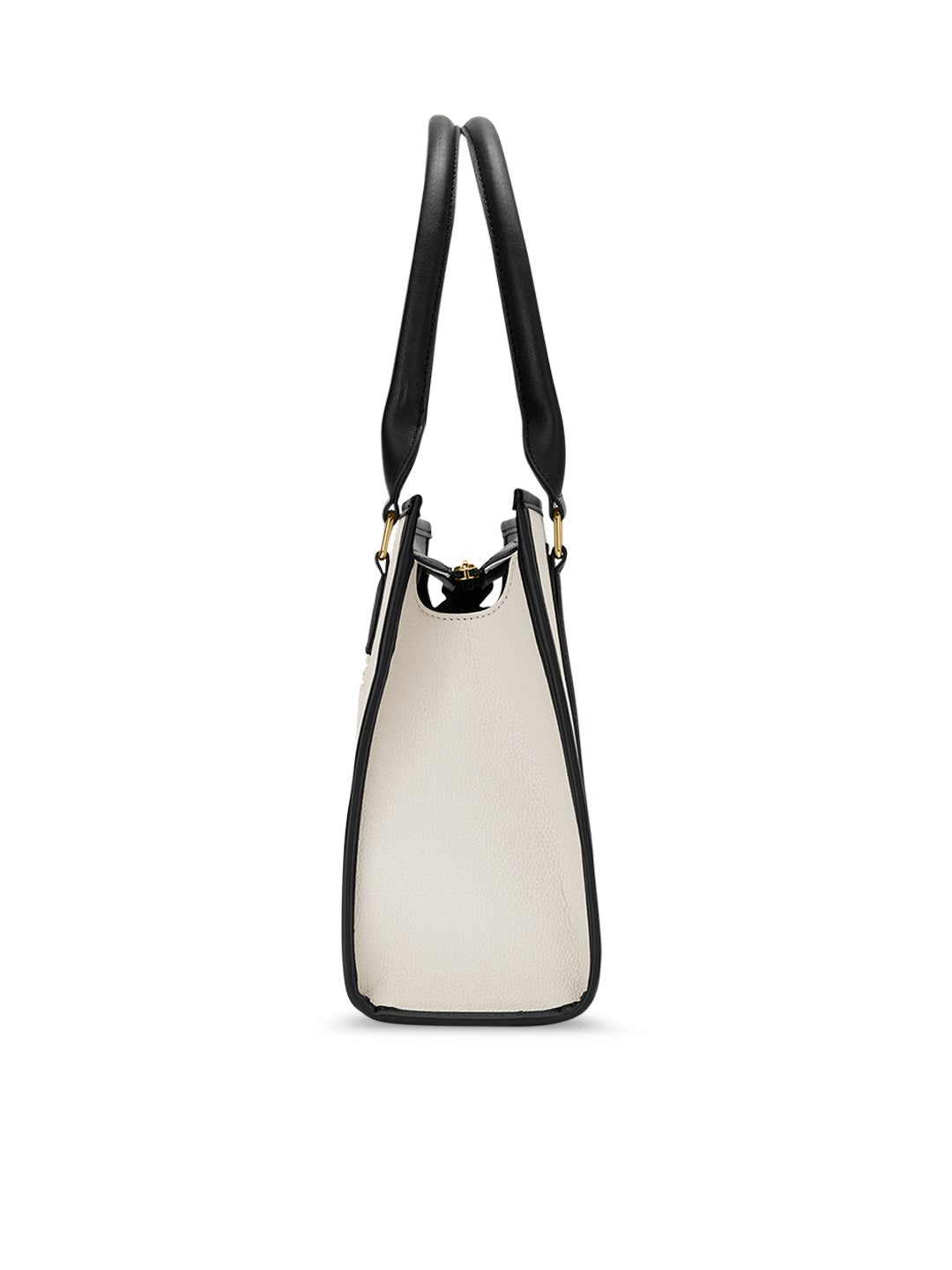 Winslet Medium Box Satchel Bag Ladies Handbag Off White / Black