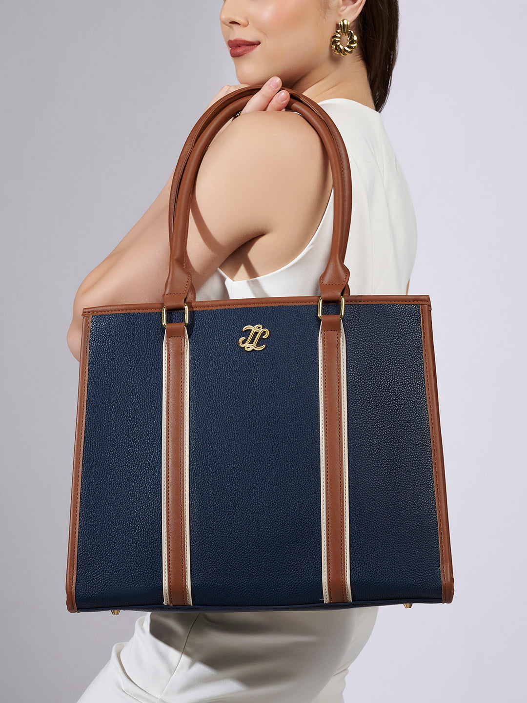 Winslet Extra Large Laptop Ladies Handbag Navy
