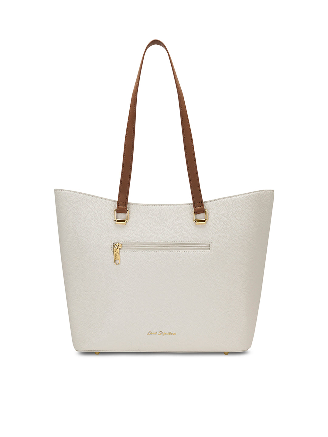 Avalon Tote Bag Ladies Handbag Off White / Tan