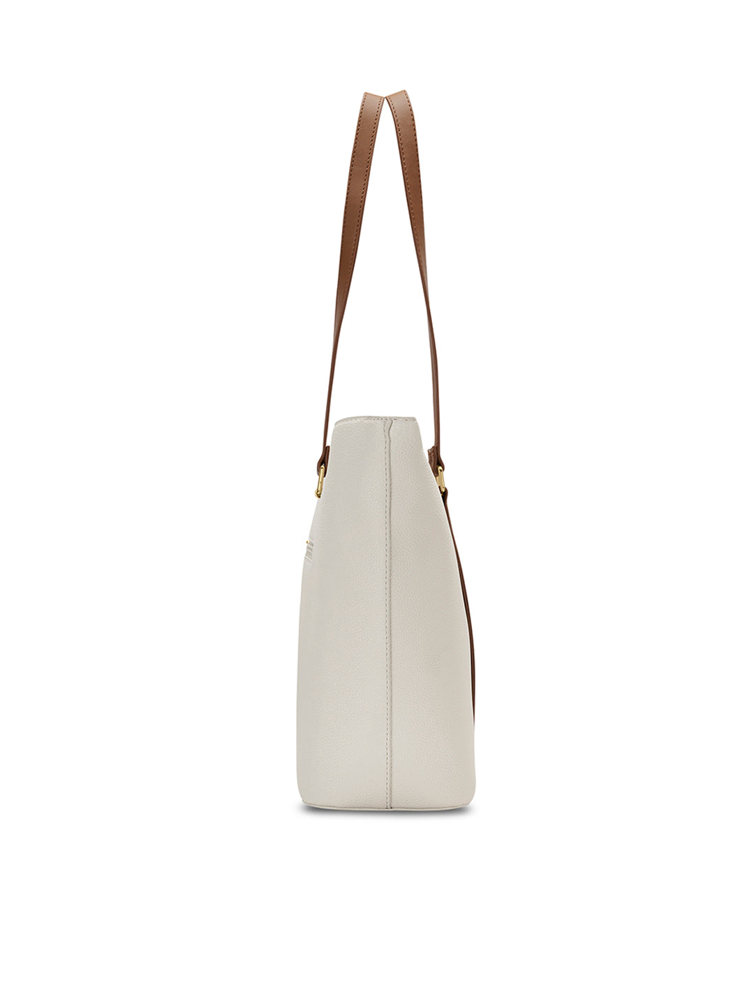 Avalon Tote Bag Ladies Handbag Off White / Tan