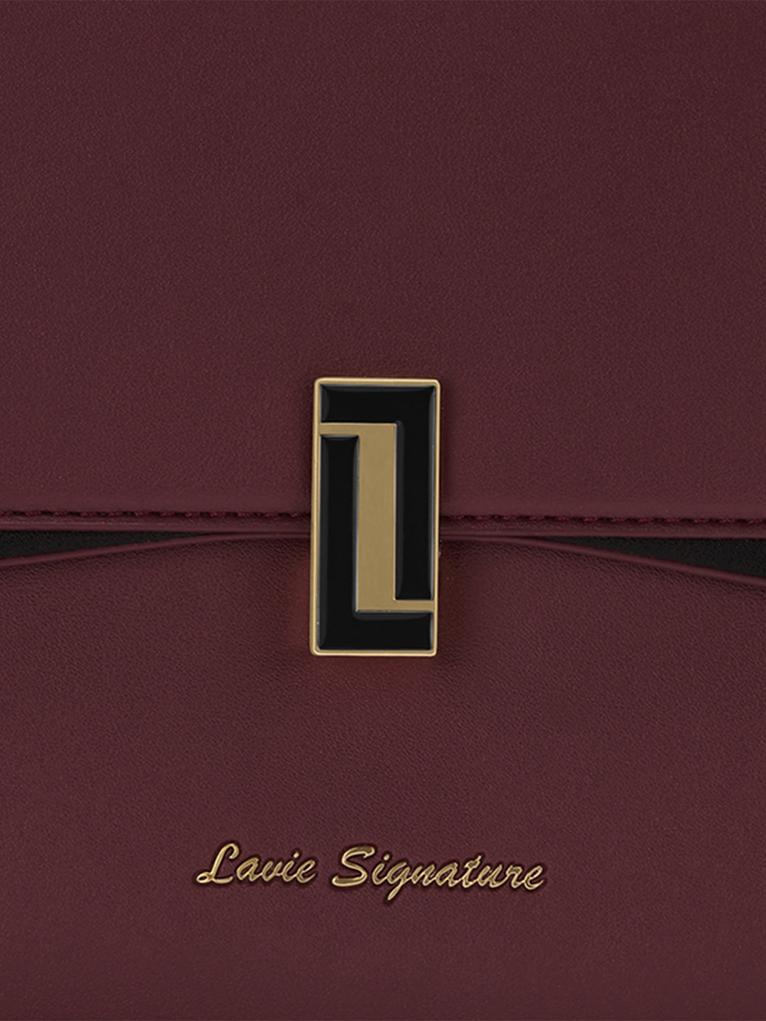 Winston Flap Satchel Bag Ladies Handbag Maroon