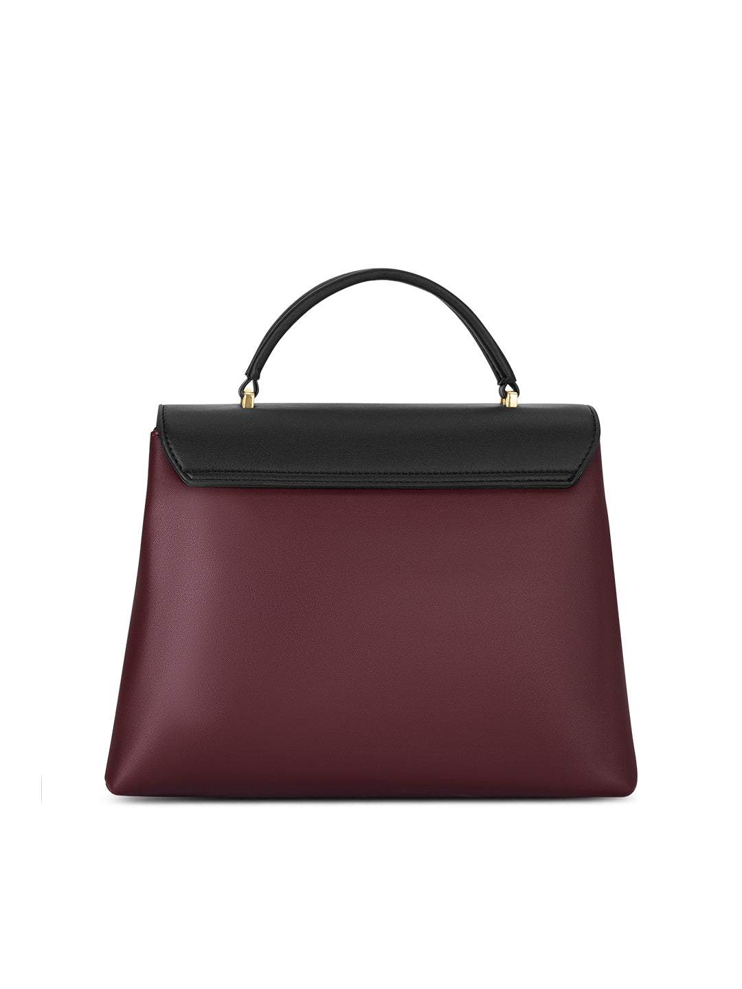 Aspen 2C Flap Satchel Bag Ladies Handbag Maroon