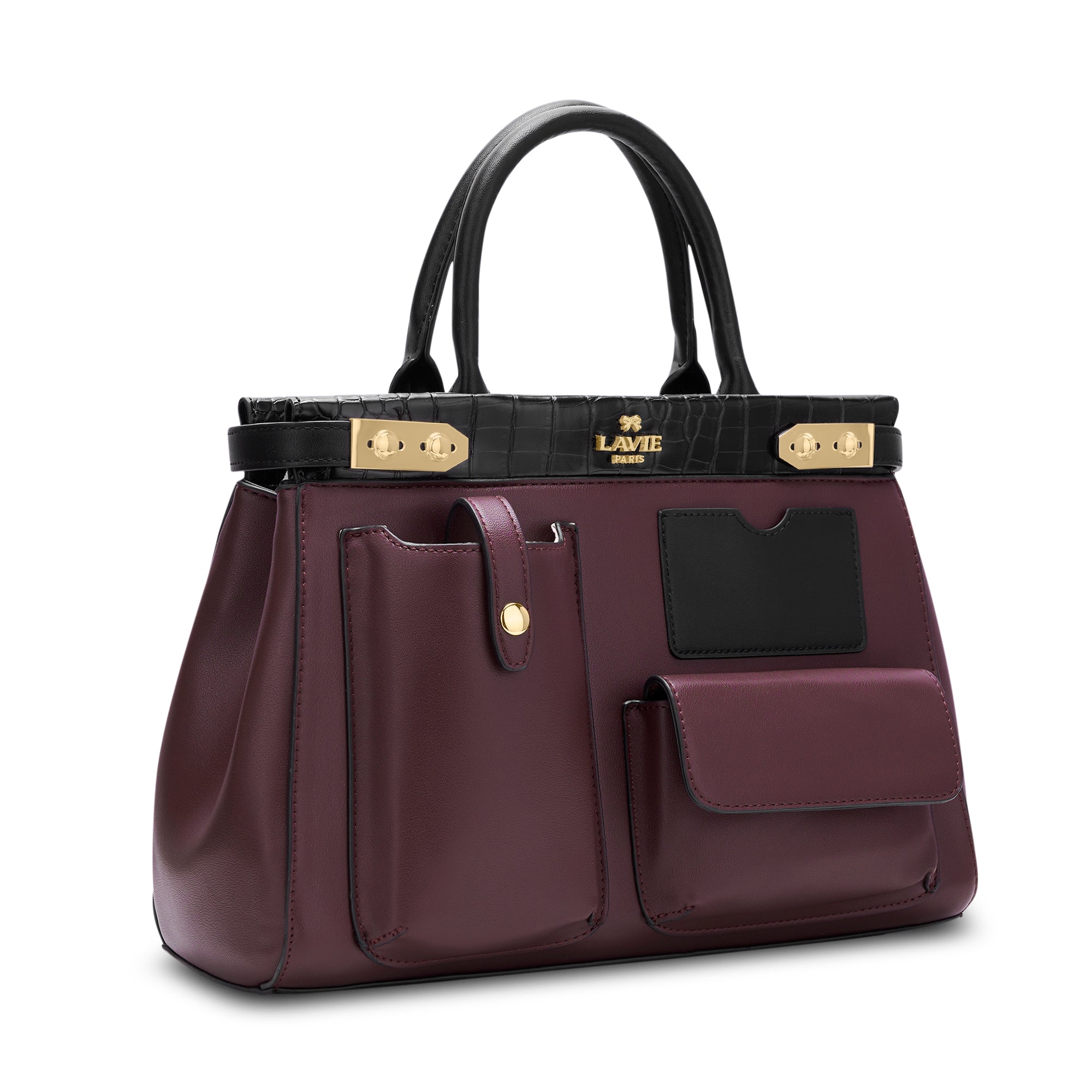 'S Colorblock Genial 3 Poches Maroon
