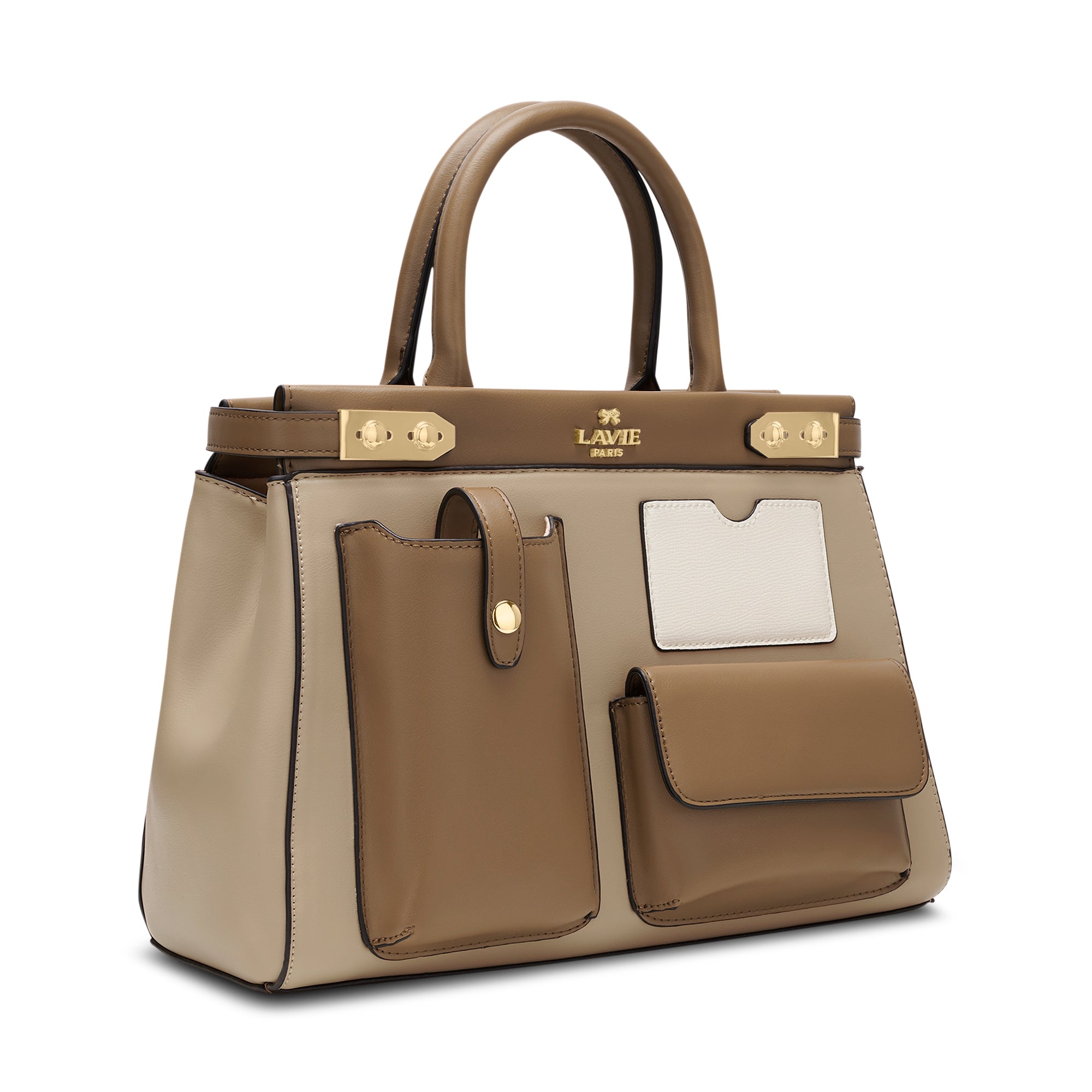 'S Colorblock Genial 3 Poches Beige