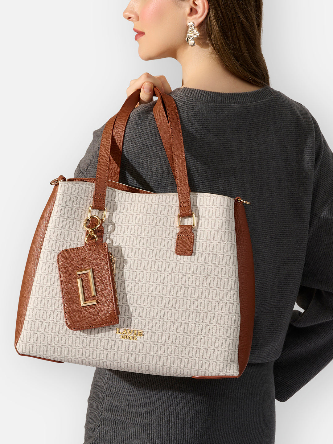 Monogram Rumi 3 Compartment Satchel Bag