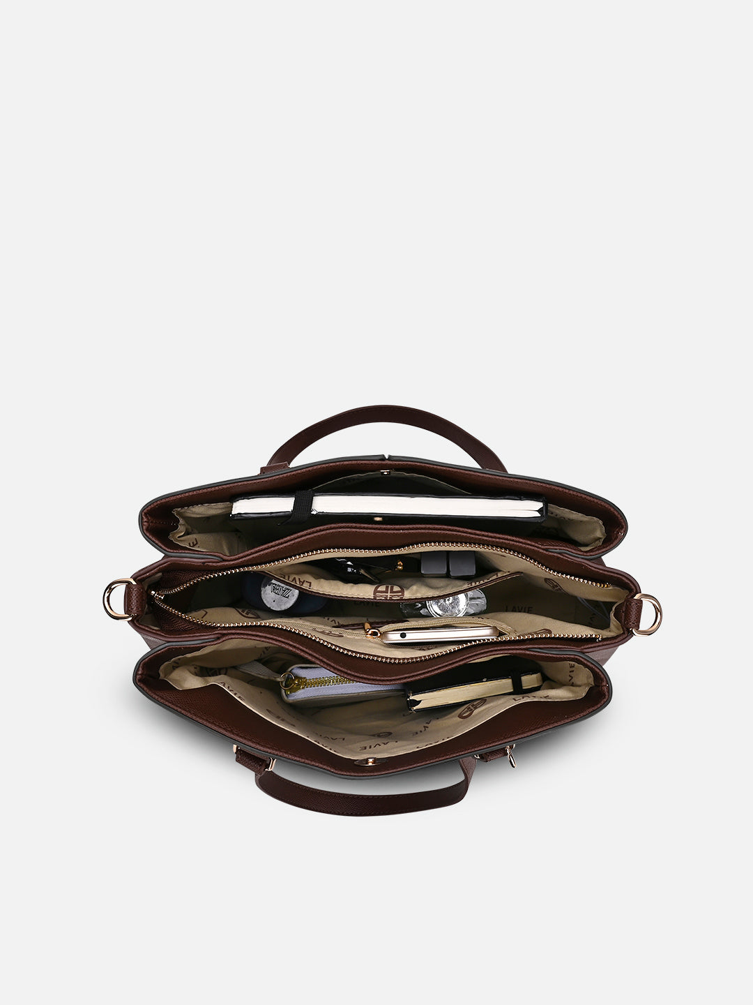 Monogram Rumi 3 Compartment Satchel Bag
