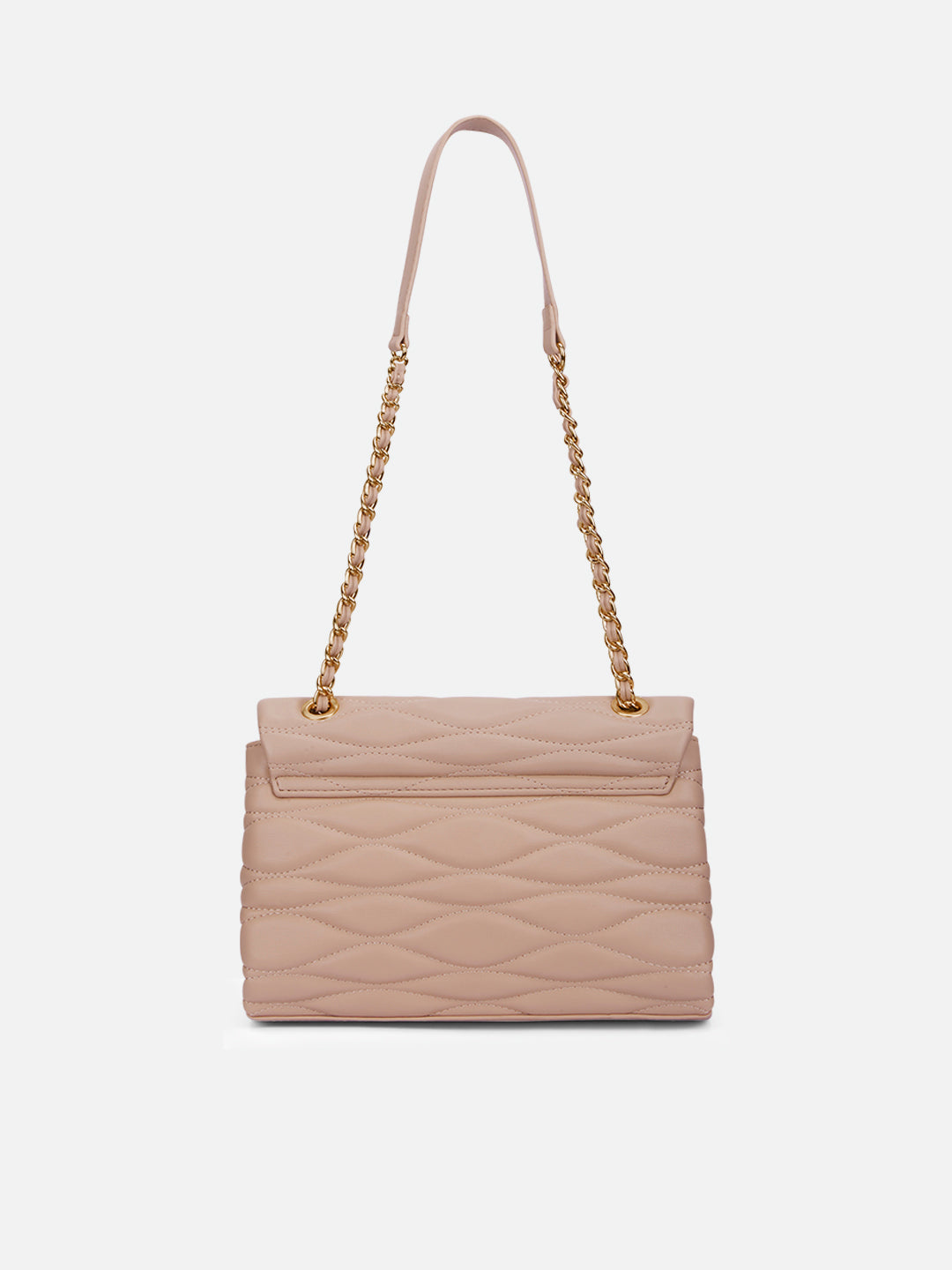 Lucie Quilted Medium Flap Mocha