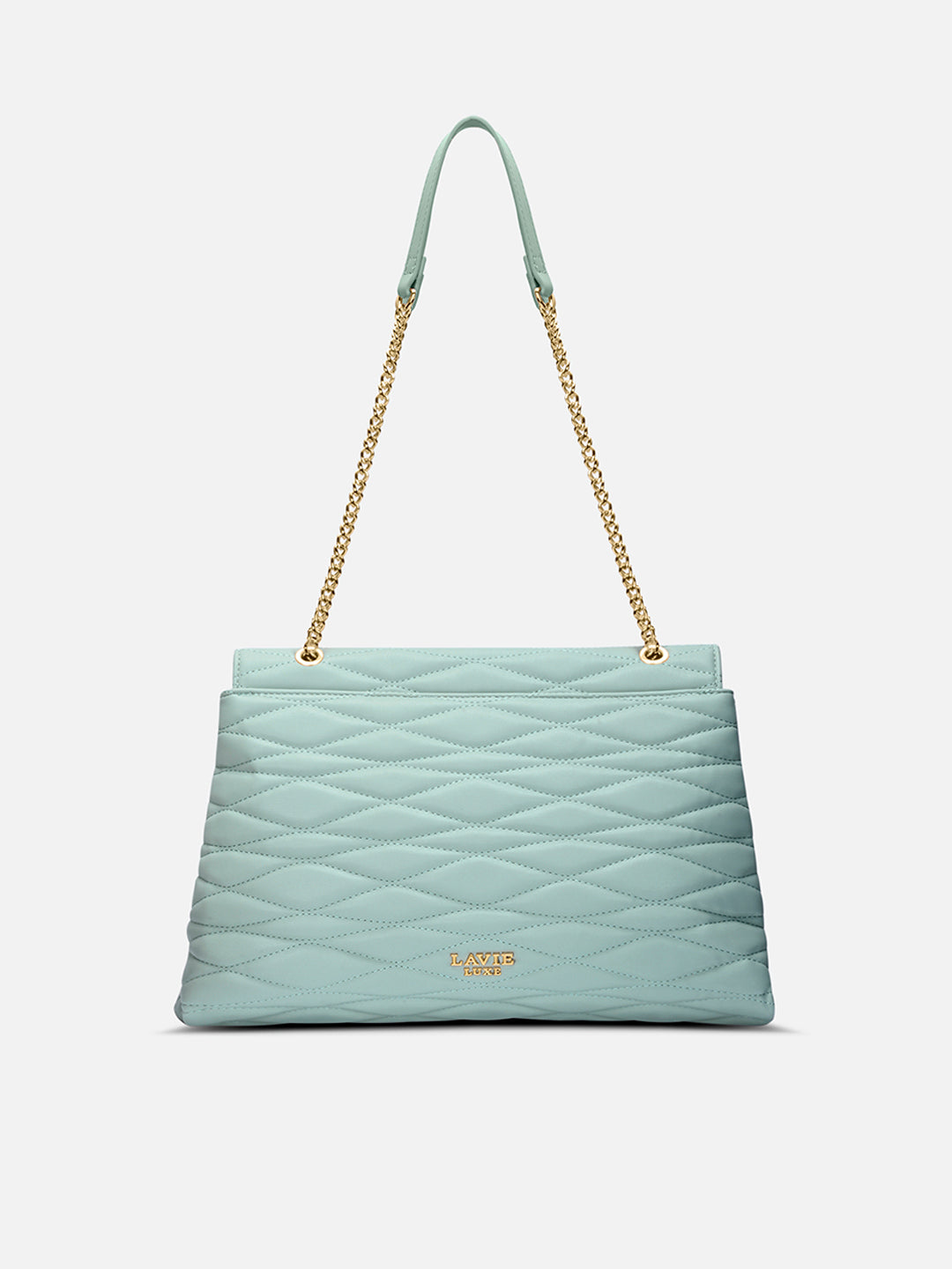 Lucie Quilted Large Flap Mint