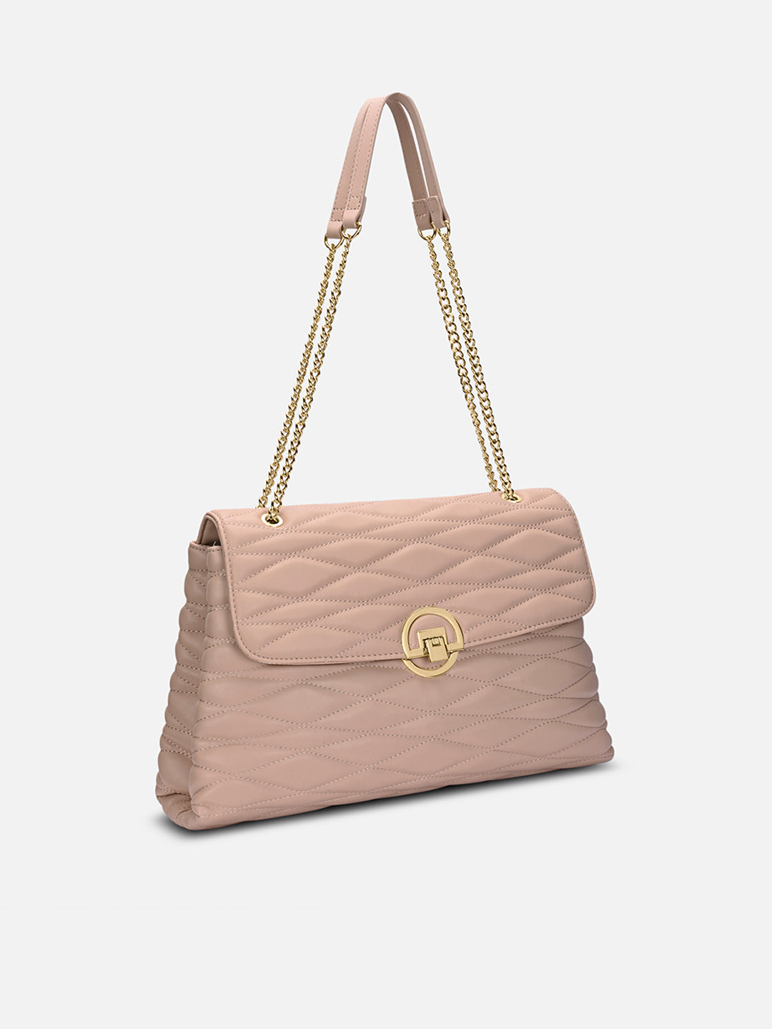 Lucie Quilted Large Flap Mocha