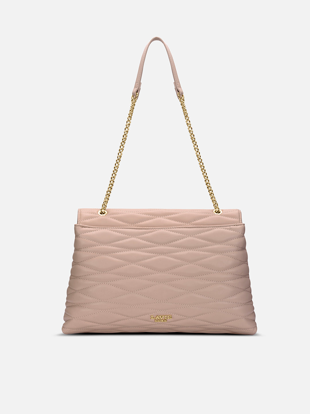 Lucie Quilted Large Flap Mocha