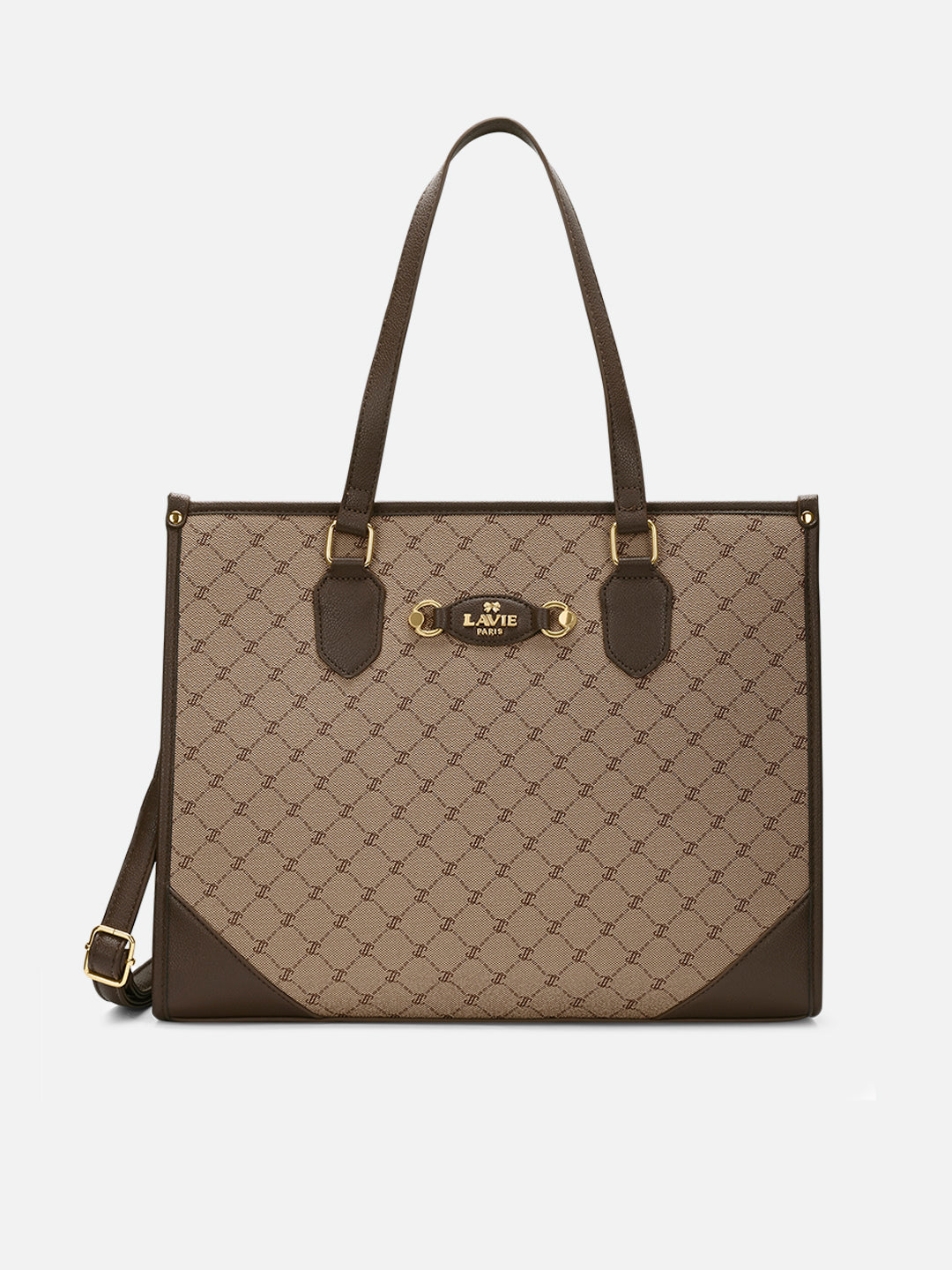Mono Hugo Laptop Large Tote Bag Latte