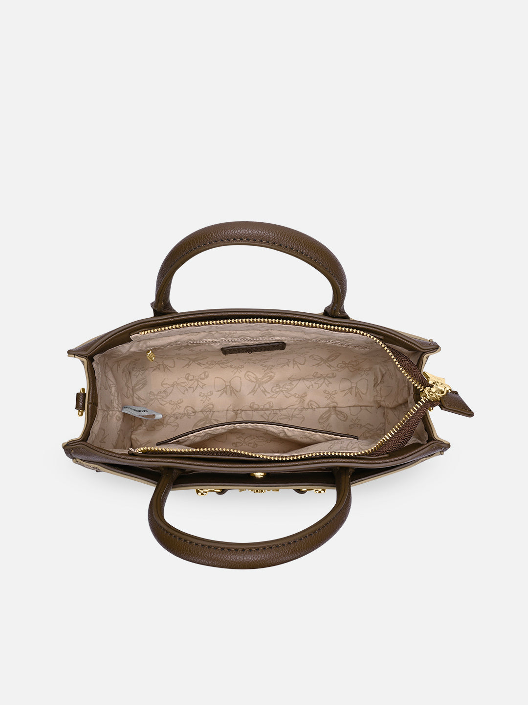 Mono Raymond Horizontal Medium Satchel Bag Latte