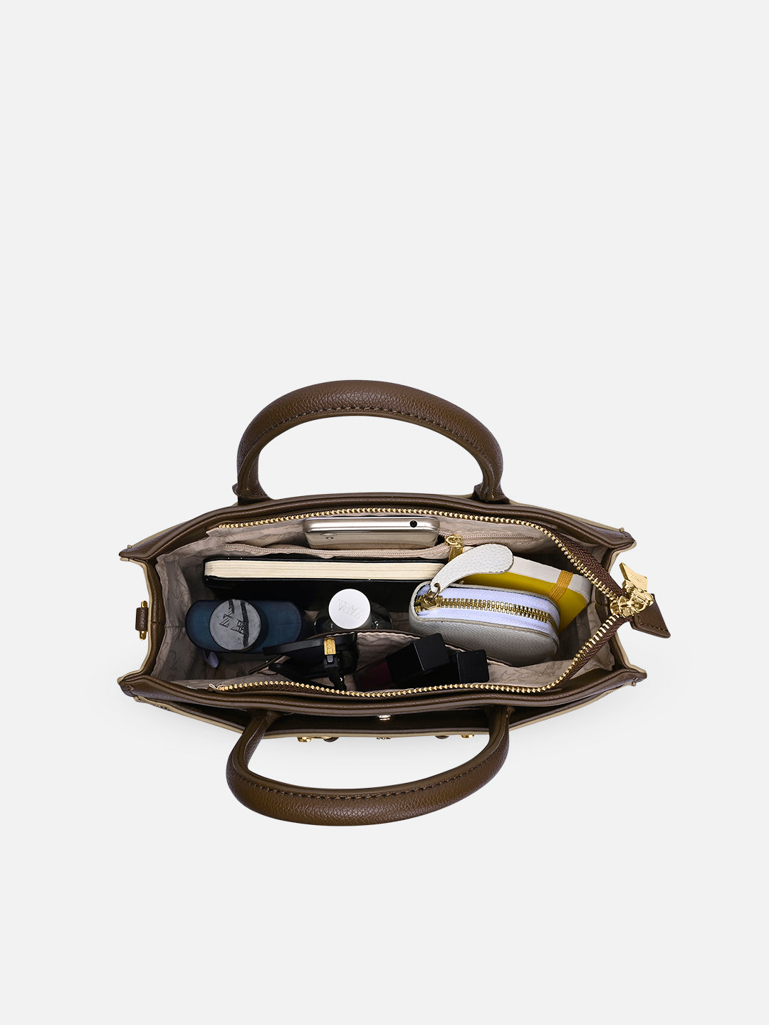 Mono Raymond Horizontal Medium Satchel Bag Latte