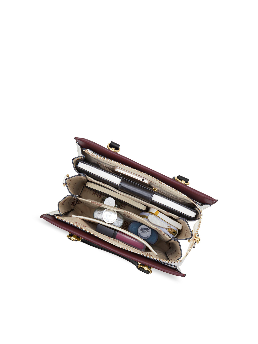 Hayes Medium 3C Satchel Bag Ladies Handbag Maroon