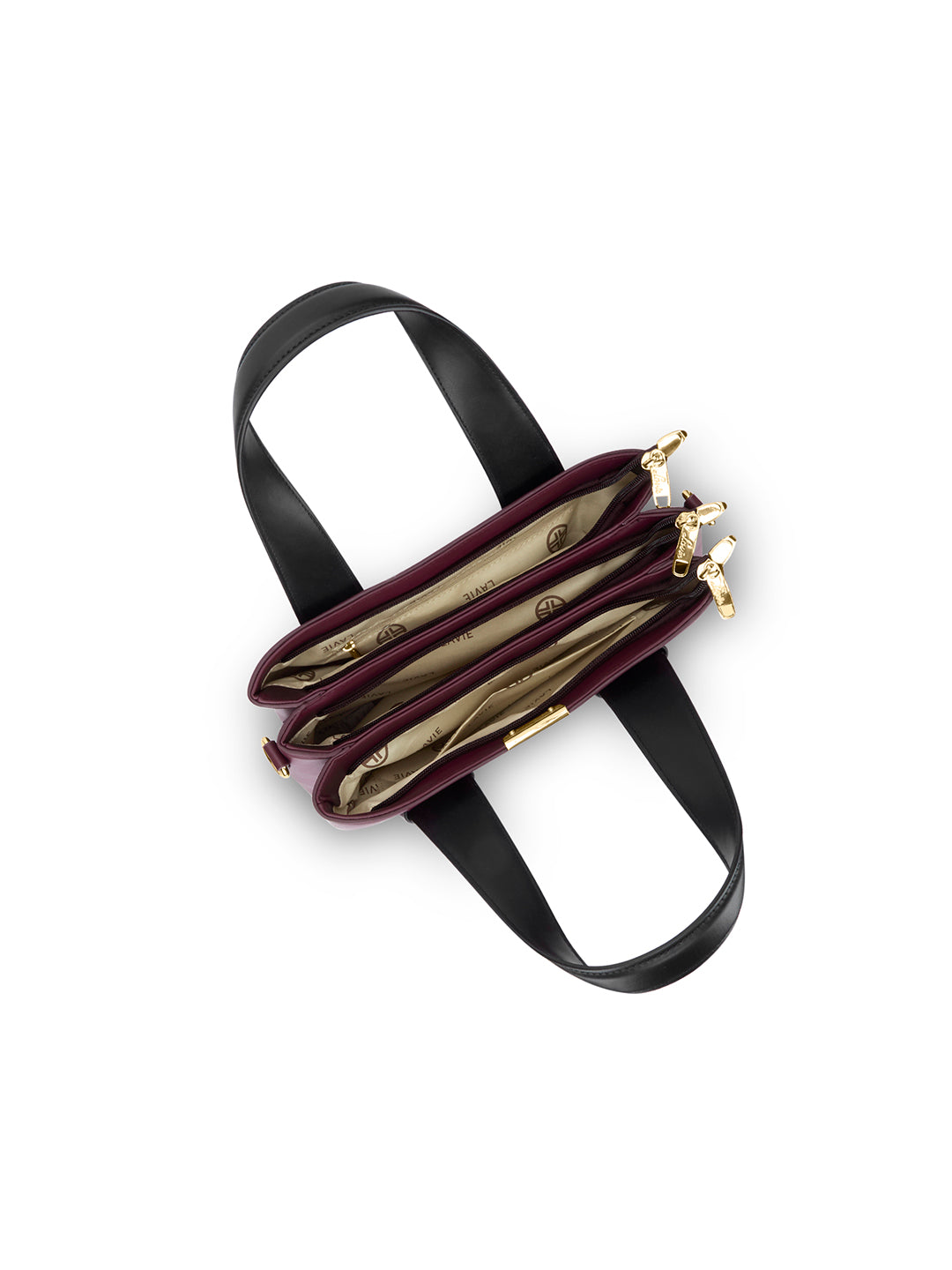 Nashville 3C Satchel Bag Maroon/Black