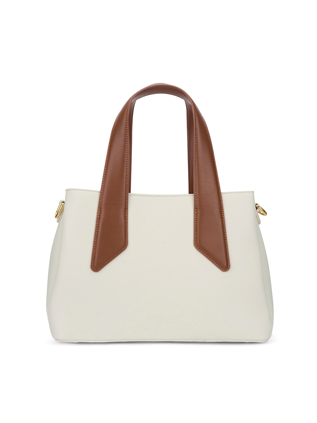 Nashville 3C Satchel Bag Off White/Tan