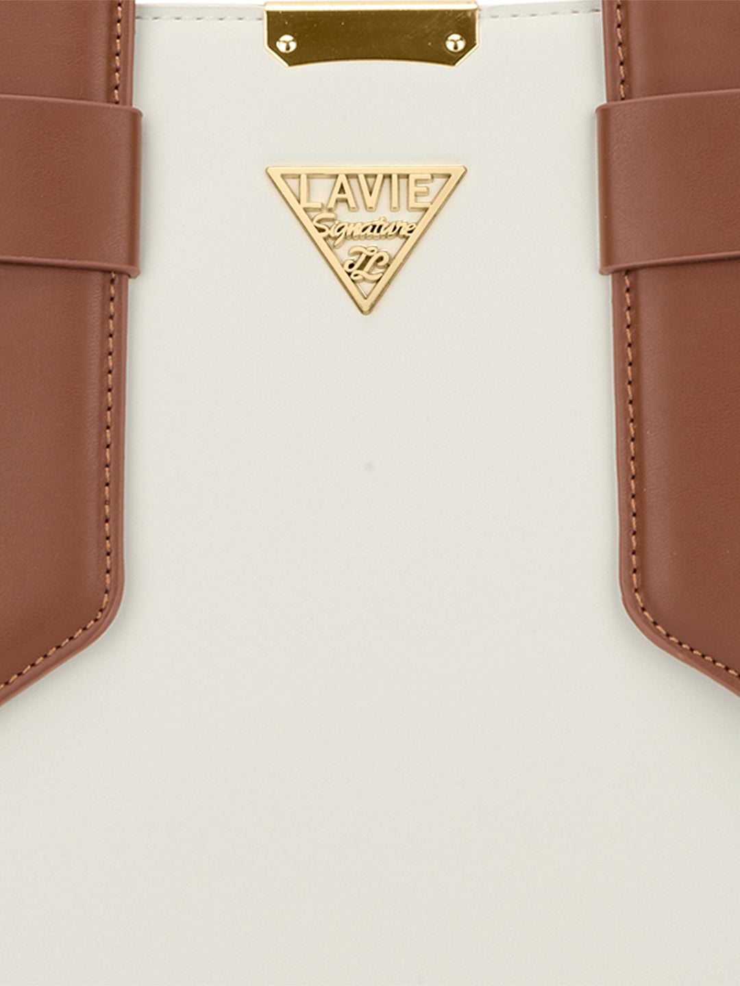 Nashville 3C Satchel Bag Off White/Tan