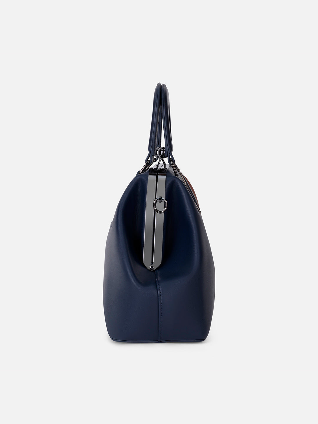 Macon Large Frame Bag Navy/Tan