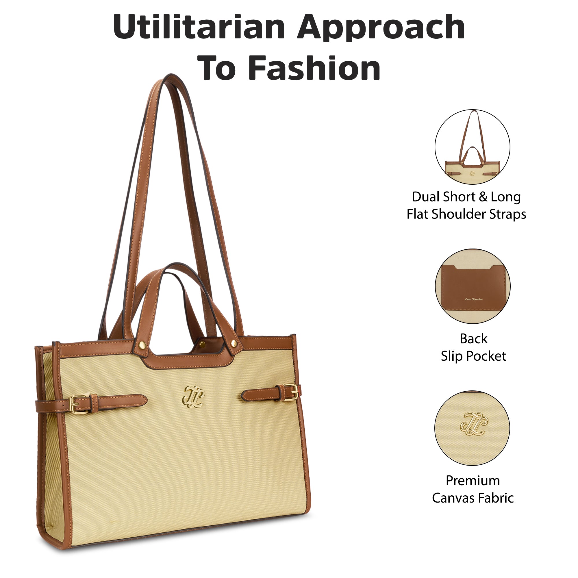 Canva Dual Carry Off White/Tan