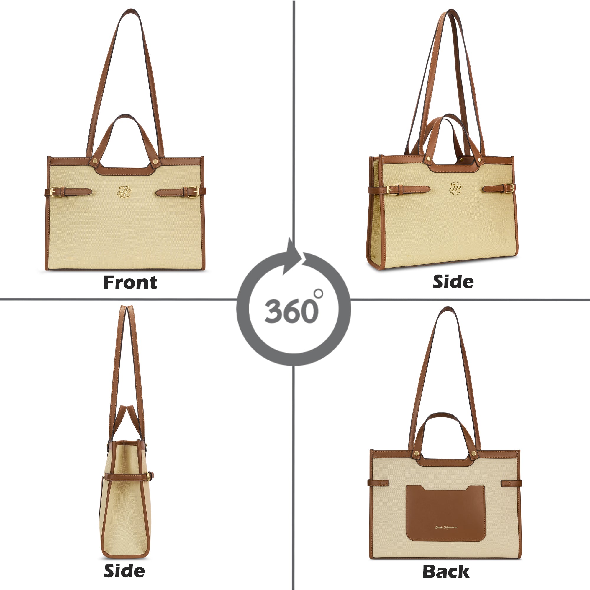 Canva Dual Carry Off White/Tan