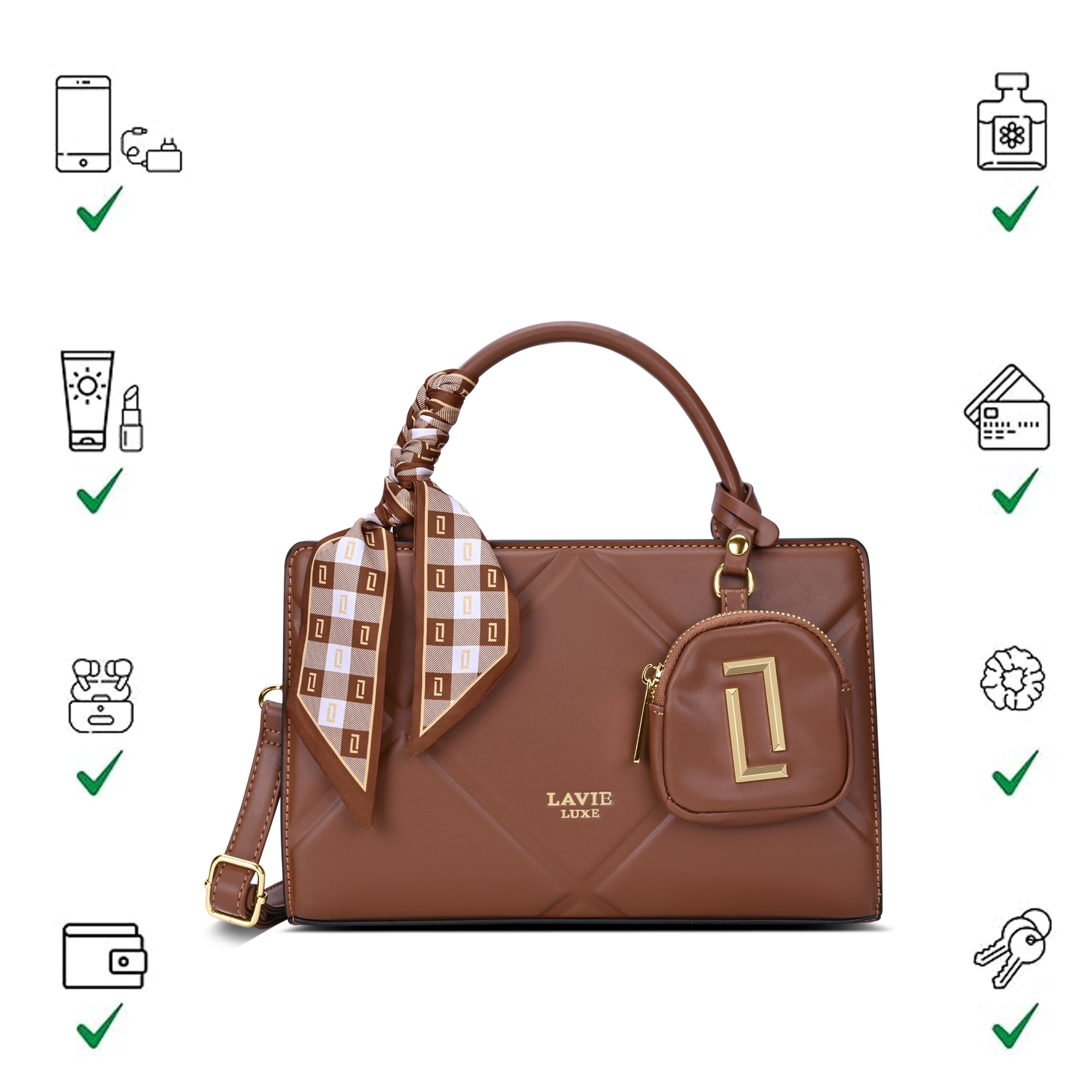 Quaro26 Horizontal Small Satchel Bag
