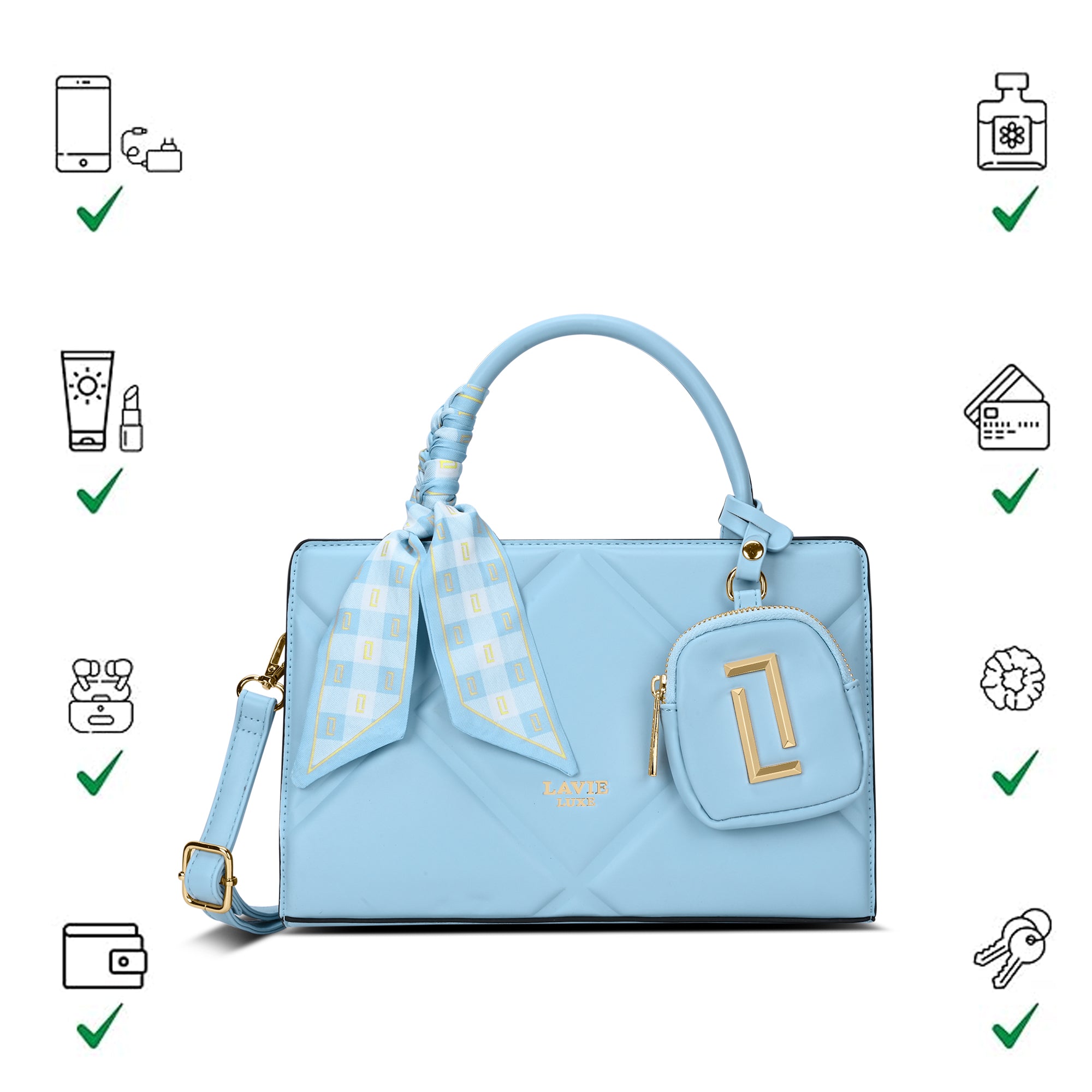 Quaro26 Horizontal Small Satchel Bag