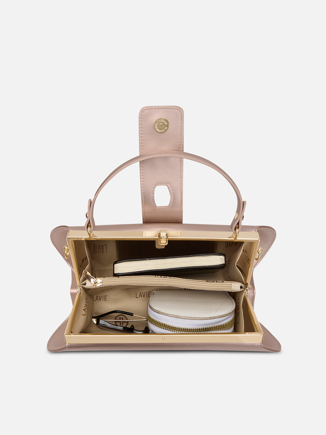 Marie Large Frame Bag Rose Gold