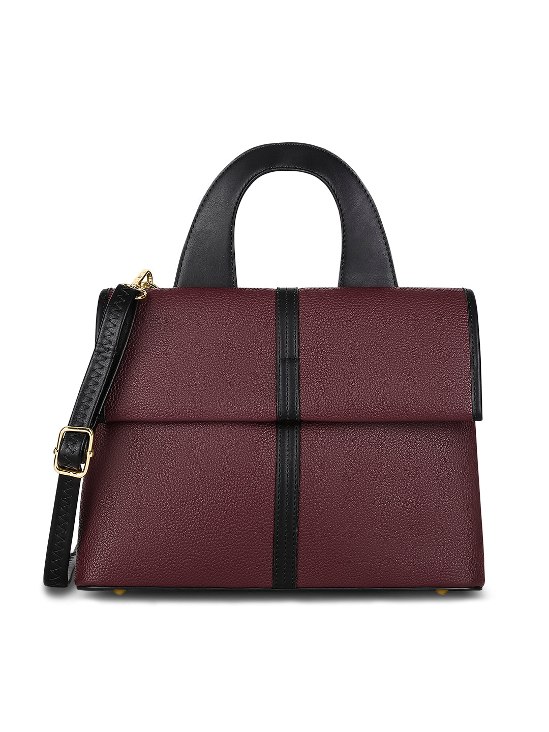 Nevada Flap Satchel Bag Maroon