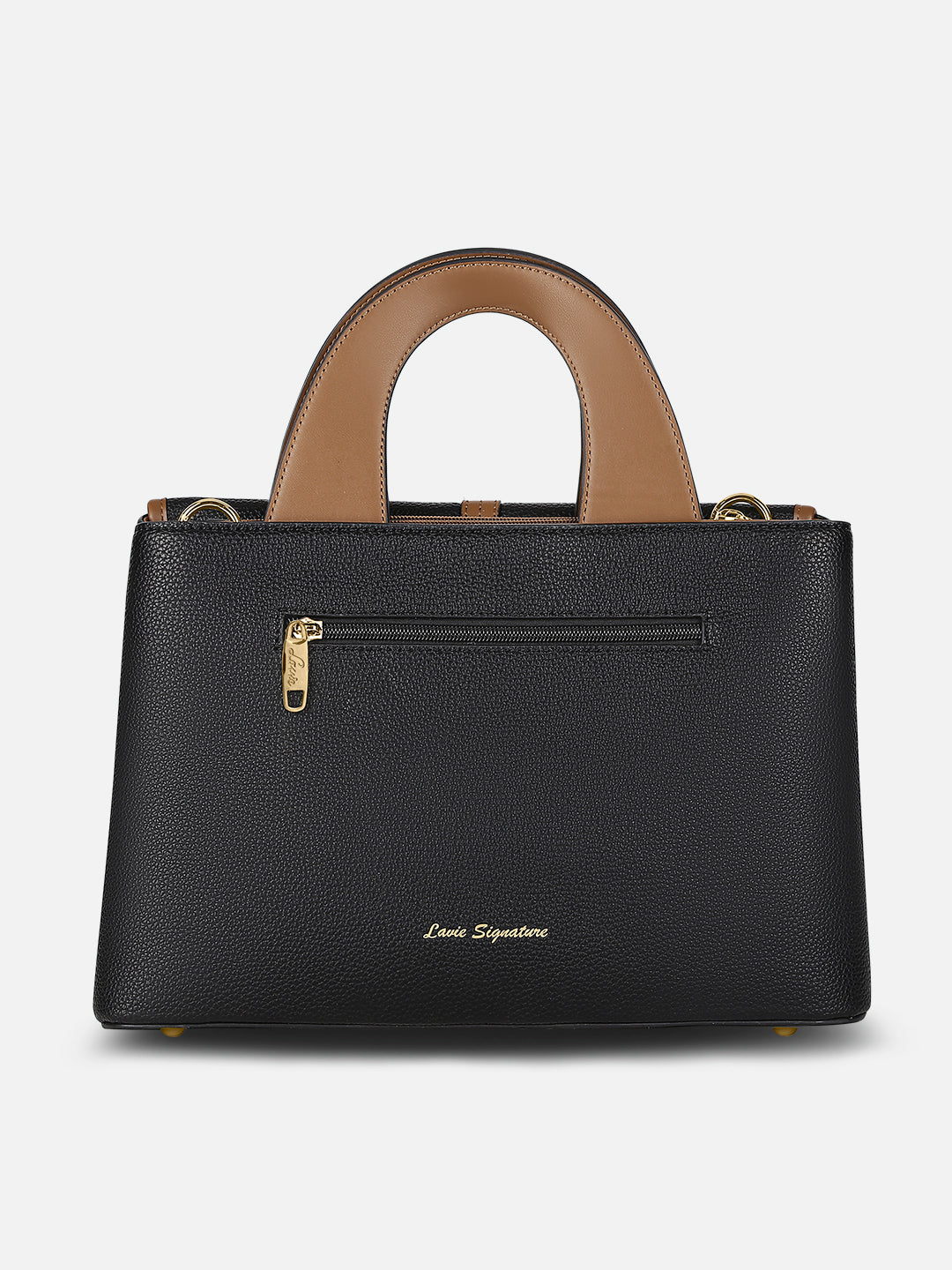 Nevada Flap Satchel Bag Black