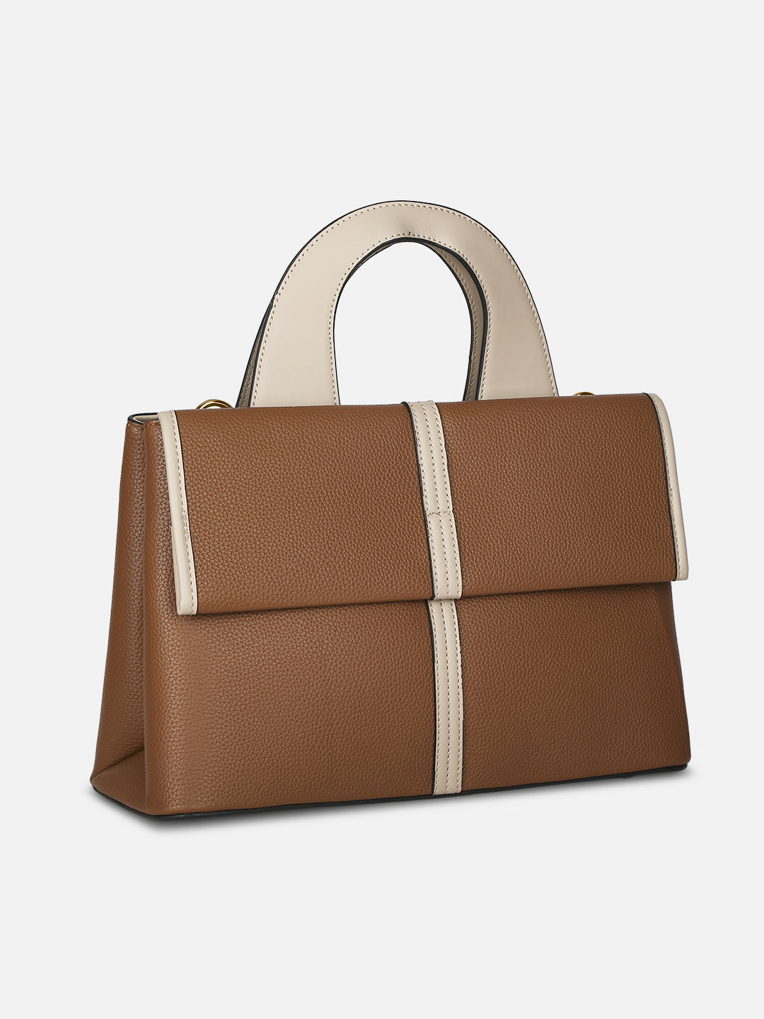 Nevada Flap Satchel Bag Tan
