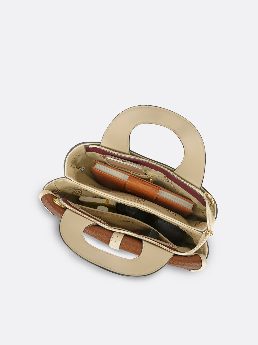Nevada Flap Satchel Bag Tan