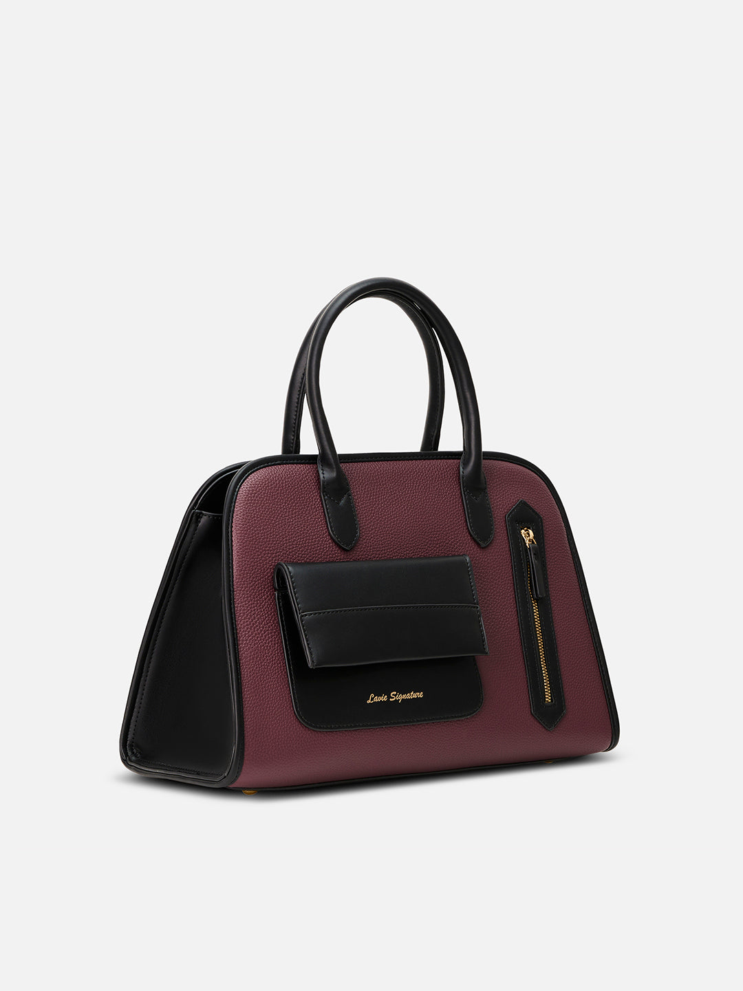 Tennisa Pocket Satchel Bag Maroon
