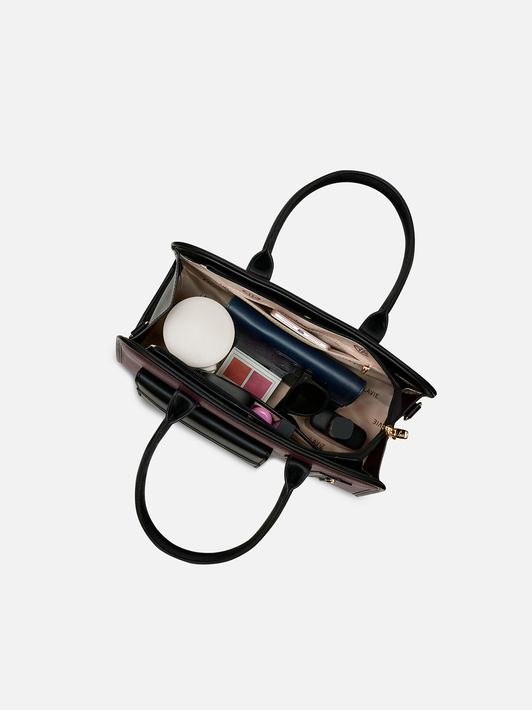 Tennisa Pocket Satchel Bag Maroon