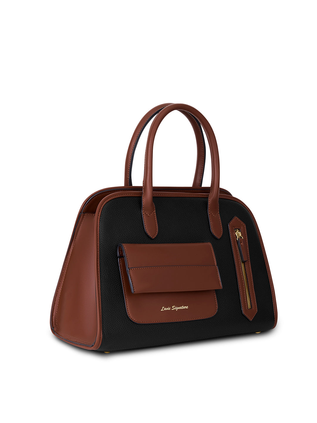 Tennisa Pocket Satchel Bag Black