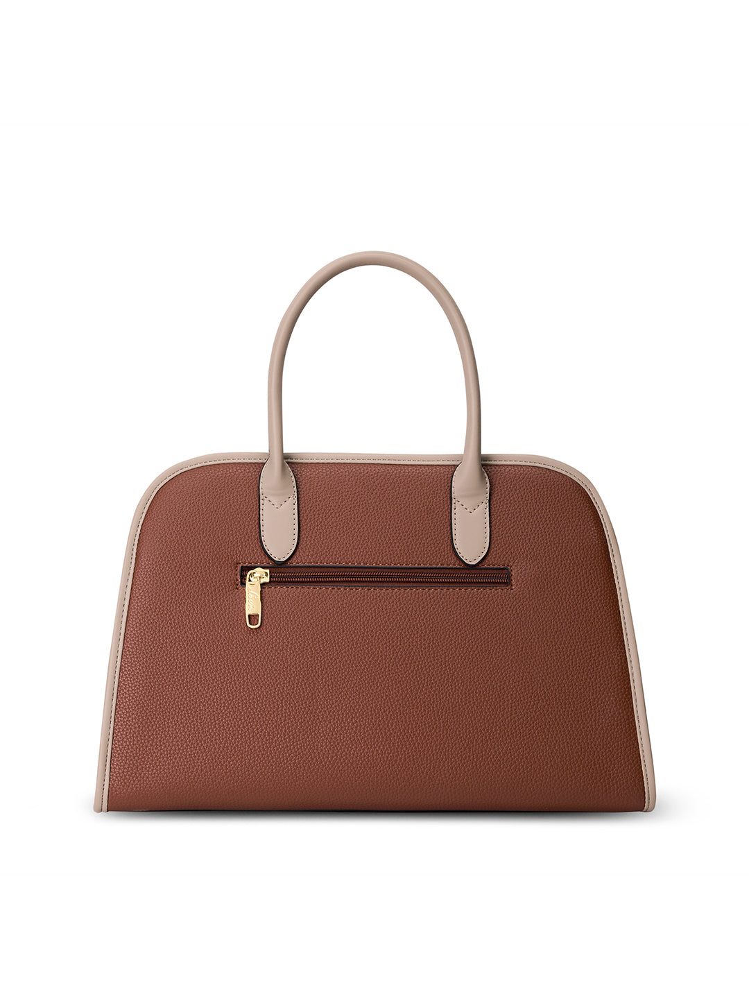 Tennisa Pocket Satchel Bag Tan