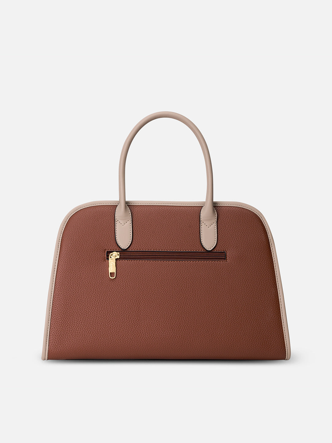 Tennisa Pocket Satchel Bag Tan