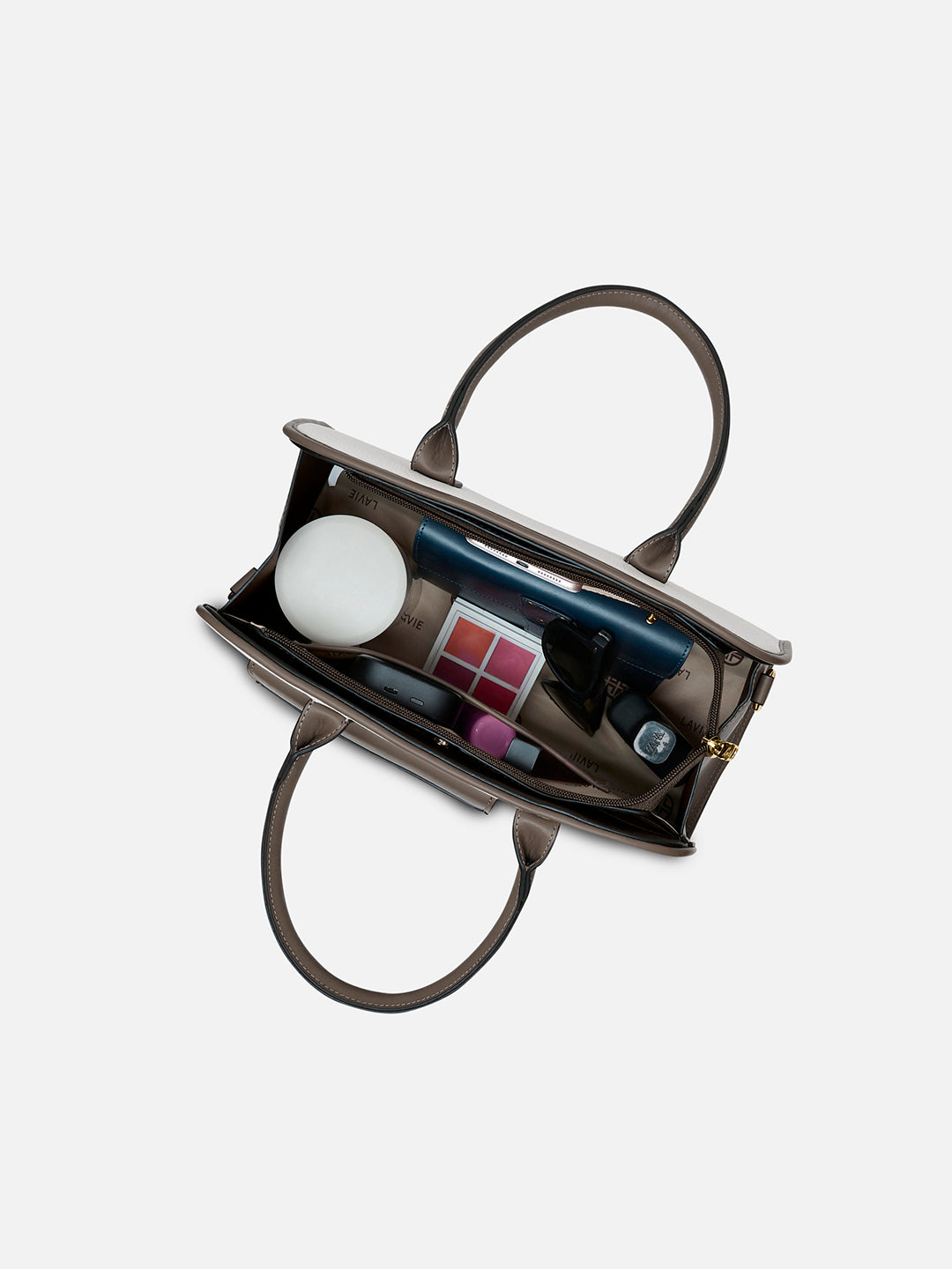 Tennisa Pocket Satchel Bag Off White