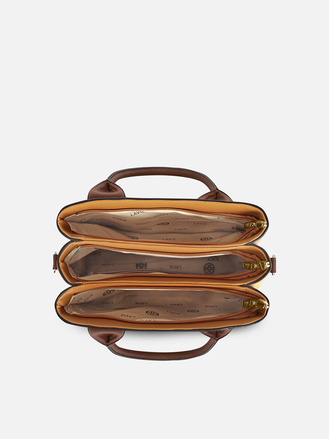 Sabria 3C Satchel Bag Ocher
