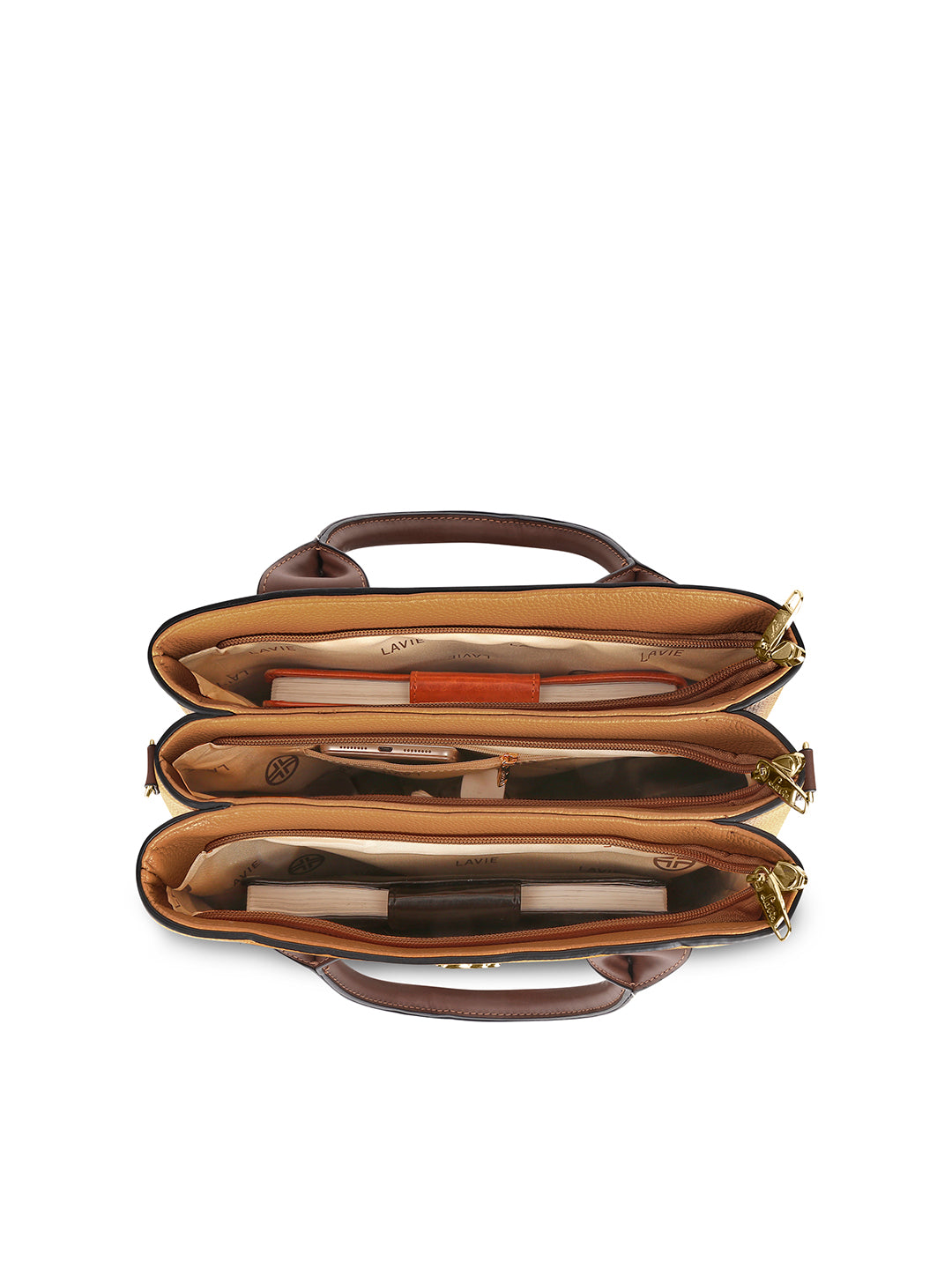Sabria 3C Satchel Bag Ocher