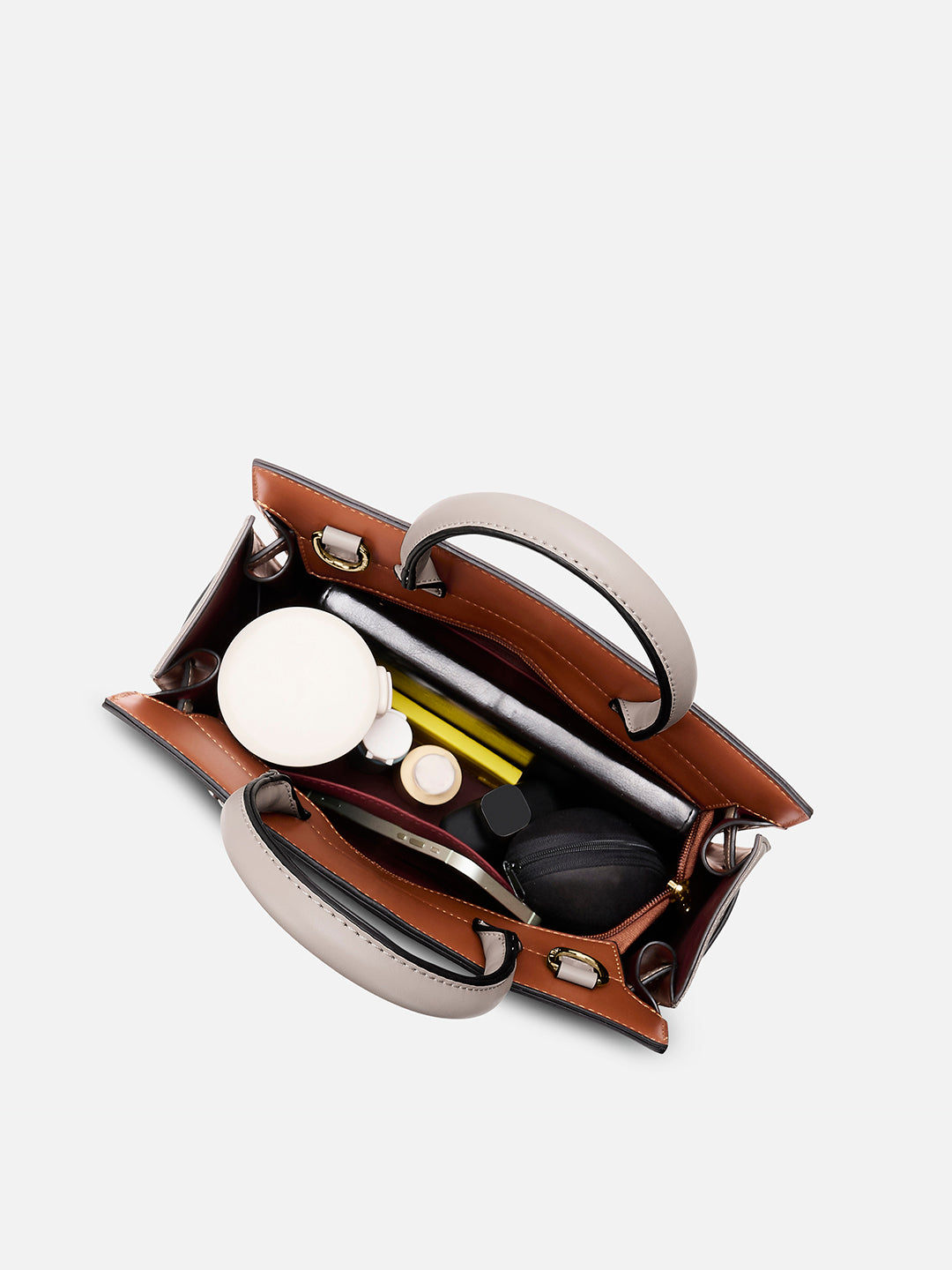 Delphia Satchel Bag Tan